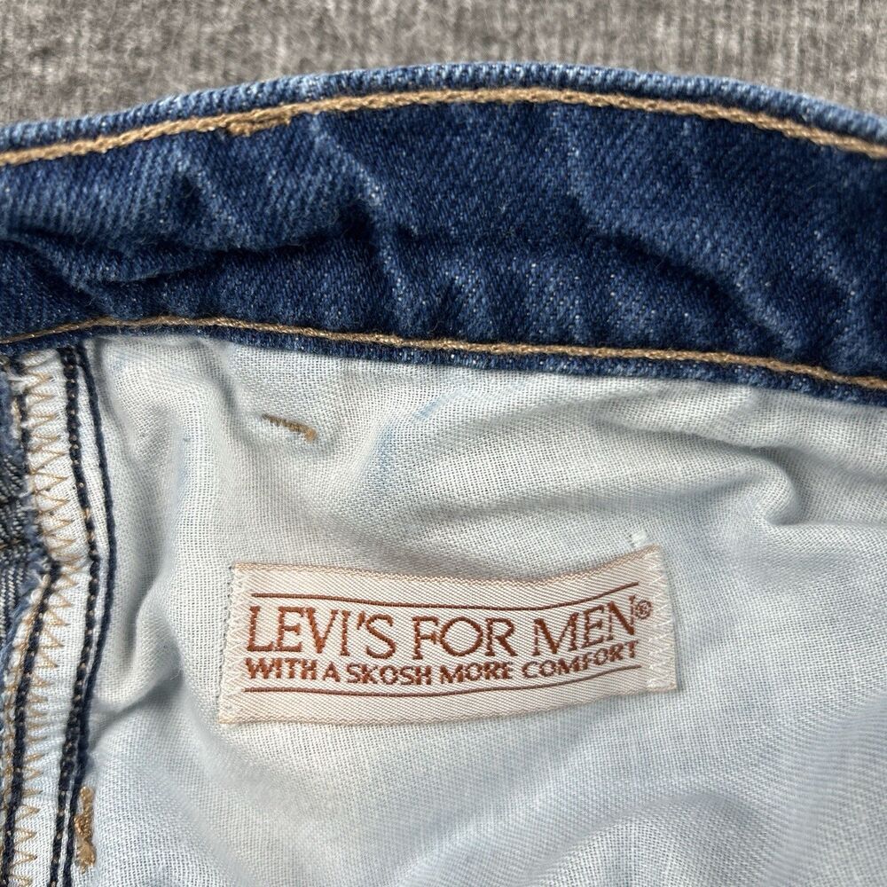 Levi's VTG Orange Tab Mens Jeans Sz 34x32 (Tag 36x32) 40830-7117 Blue Denim 80s - Picture 6 of 9